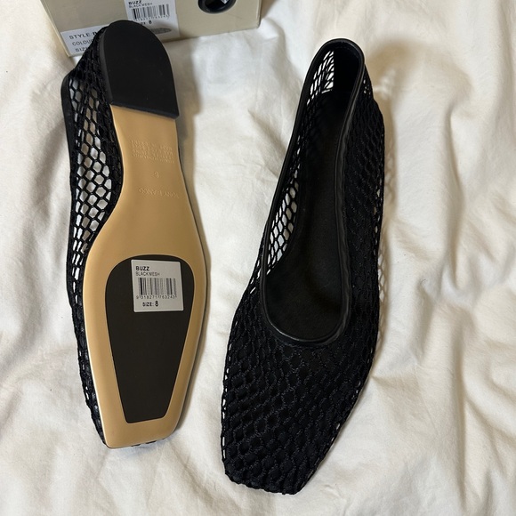 Tony Bianca Black Mesh Ballet flats NIB - Picture 7 of 7